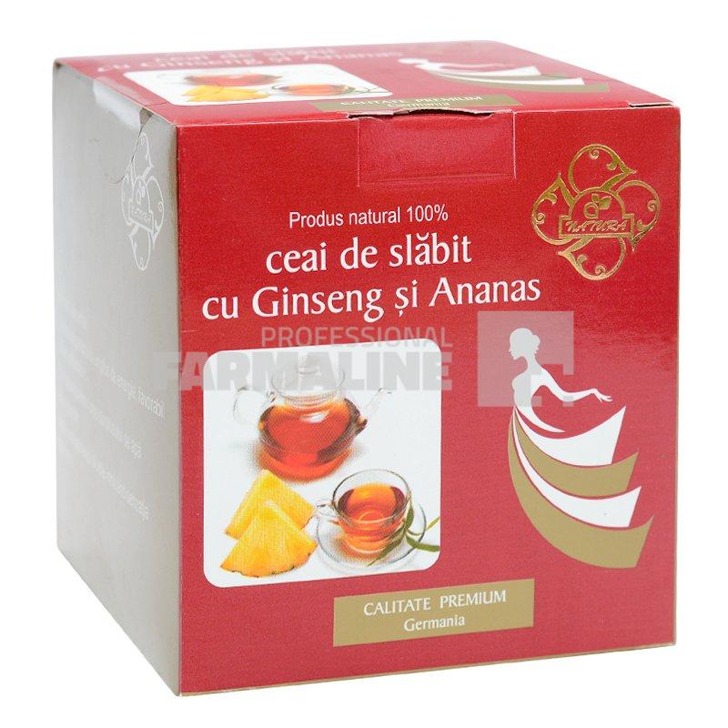 Ceai de slabit cu Ginseng si Ananas 20 plicuri