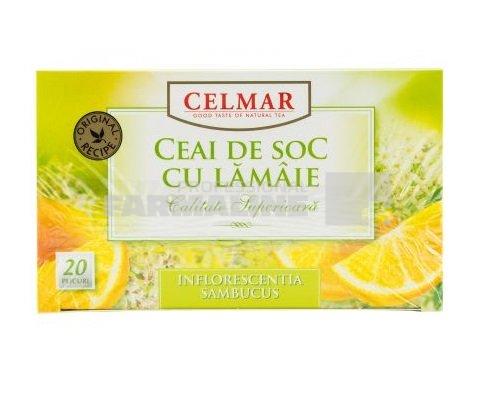 Celmar Ceai soc cu lamaie 20 plicuri 1 Celmar Ceai soc cu lamaie 20 plicuri