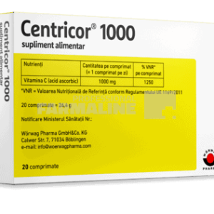 Centricor 1000 mg 20 comprimate