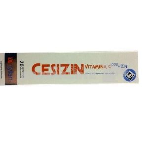 Cesizin Vitamina C 1000 +Zn 20 comprimate efervescente