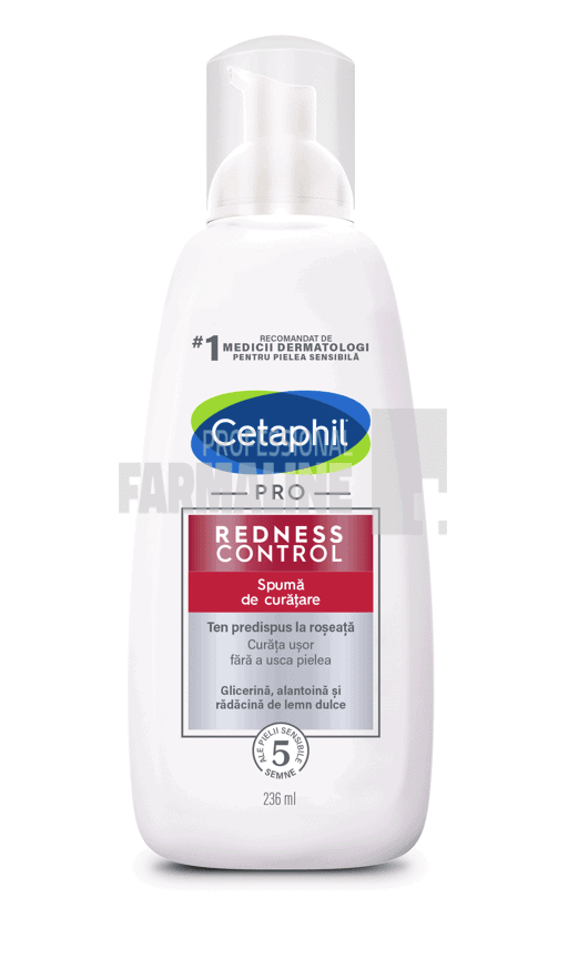 Cetaphil Pro Redness Control Spuma de curatare 236 ml 1 Cetaphil Pro Redness Control Spuma de curatare 236 ml