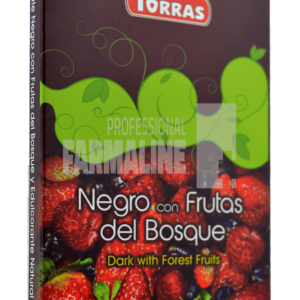 Ciocolata neagra cu fructe de padure cu stevie 125 g