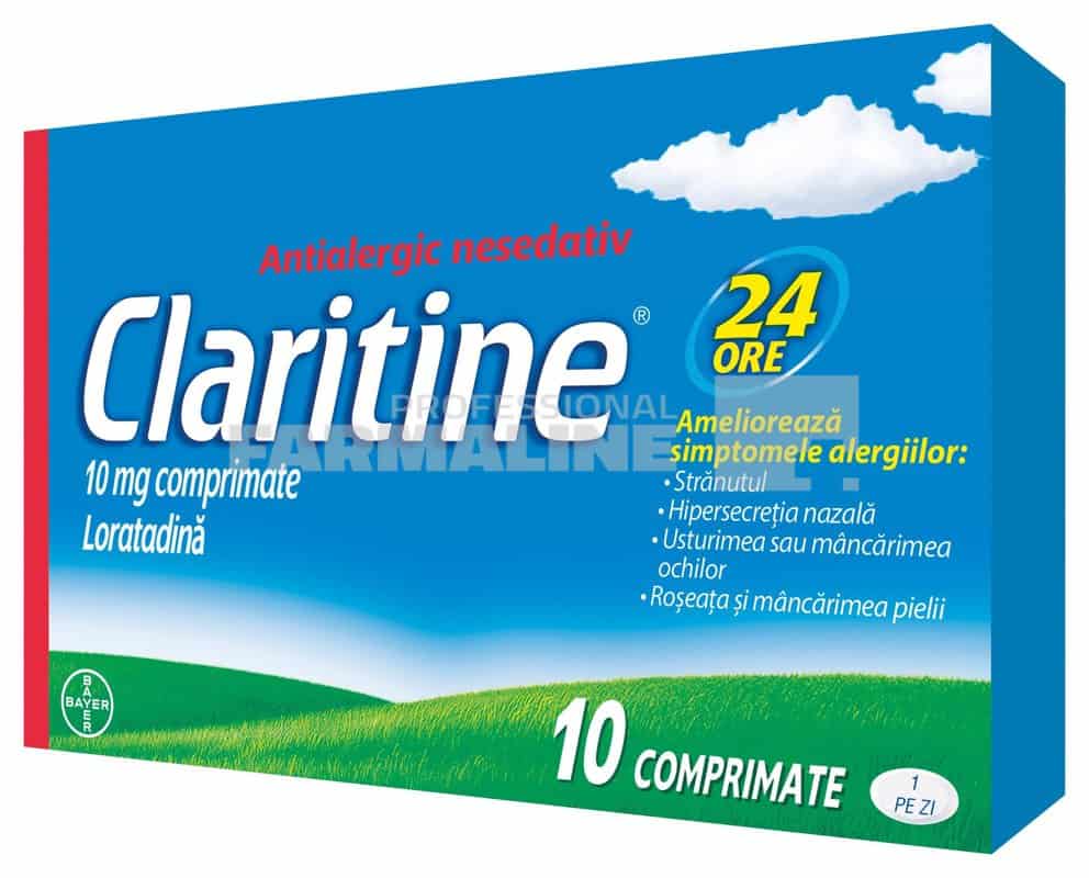 Claritine 10 mg comprimate, Loratadina 1 Claritine 10 mg comprimate