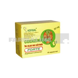 Coenzima Q10 in Ulei de catina 30 mg capsule moi