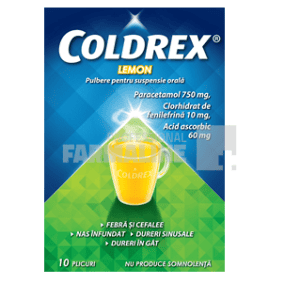 Coldrex lemon 10 plicuri