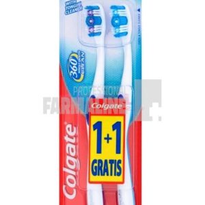 Colgate Pachet 360 Whole Mouth Clean Soft Periuta de dinti 1+1 Gratis
