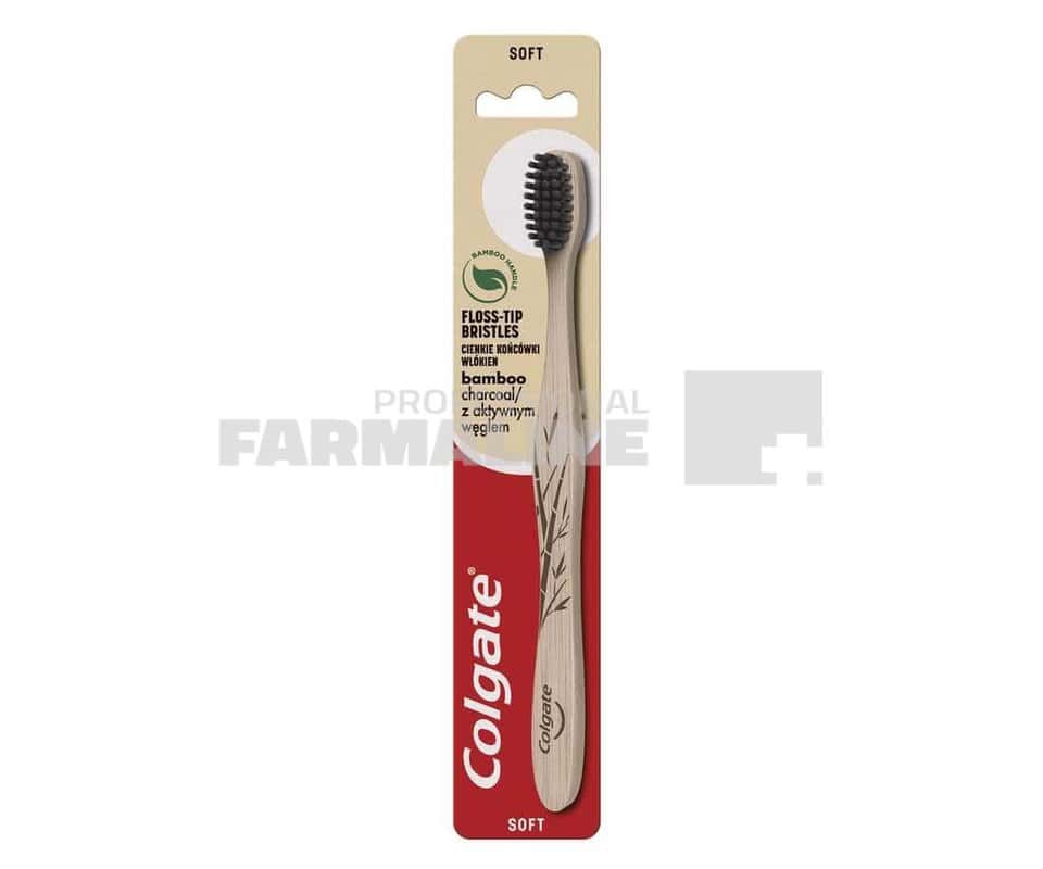 Colgate Periuta de dinti Bamboo Charcoal Soft 1 Colgate Periuta de dinti Bamboo Charcoal Soft