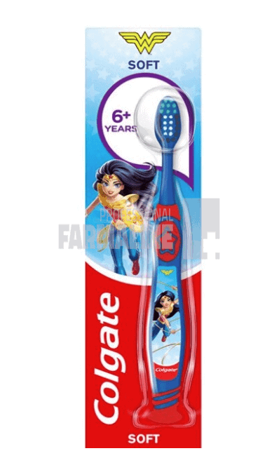 Colgate Periuta dinti copii Wonder Woman 6+ ani 1 Colgate Periuta dinti copii Wonder Woman 6+ ani