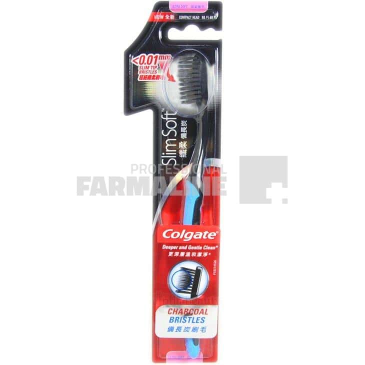 Colgate Silm Soft Clean Charcoal Periuta de dinti 0