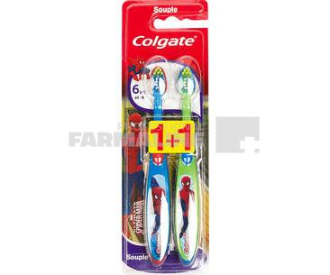 Colgate Smiles Periuta de dinti Souple 6+ ani 1+1 Cadou 1 Colgate Smiles Periuta de dinti Souple 6+ ani 1+1 Cadou