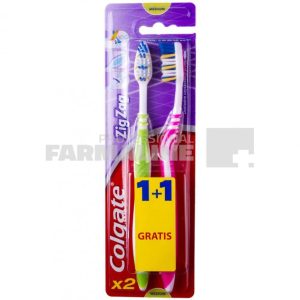 Colgate Zig Zag Periuta de dinti Medium 1 + 1 Gratis
