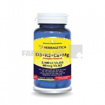 Complex Natural D3+K2+Ca+Mg 60 capsule