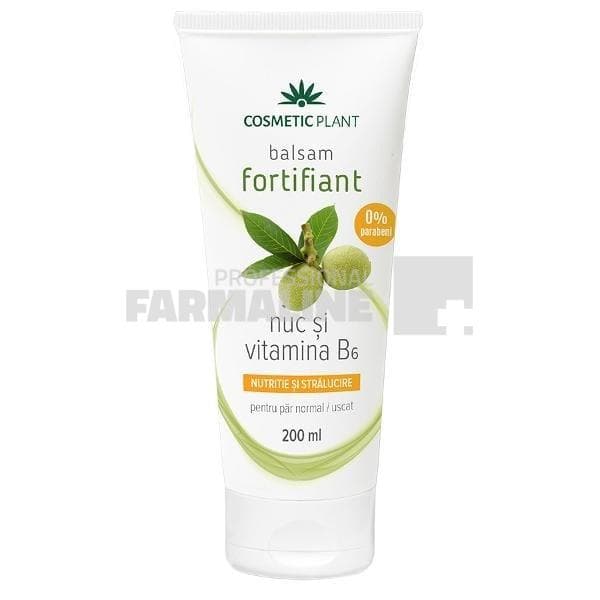 Cosmetic Plant Balsam fortifiant cu nuc si vitamina B6 pentru par normal si uscat 200 ml