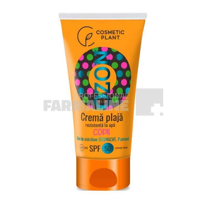 Cosmetic Plant Ozon Crema Plaja pentru copii rezistenta la apa cu ulei masline SPF50 150ml