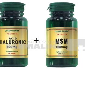 Cosmo Pharm Acid hialuronic 100 mg 60 tablete + MSM 1000 mg 30 tablete