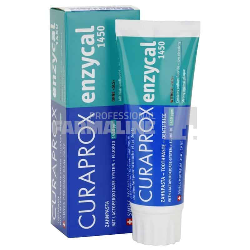 Curaprox Enzycal 1450 Pasta de dinti cu enzime si flour 75 ml