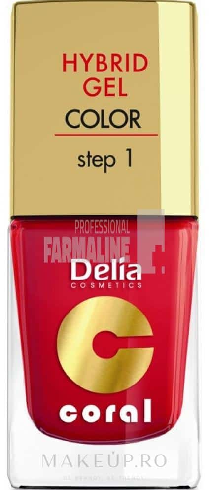 Delia Coral Hybrid Gel Color Step 1 Lac de unghii 34 11 ml 1 Delia Coral Hybrid Gel Color Step 1 Lac de unghii 34 11 ml