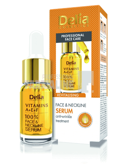 Delia Professional Ser pentru fata cu vitaminele A, E si F 10 ml 1 Delia Professional Ser pentru fata cu vitaminele A