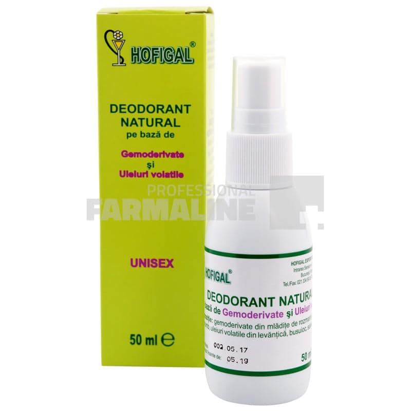Deodorant natural pe baza de gemoderivate si uleiuri volatile 50 ml