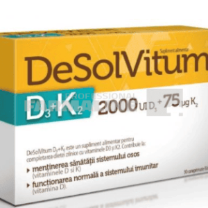 Desolvitum D3 + K2 30 comprimate filmate