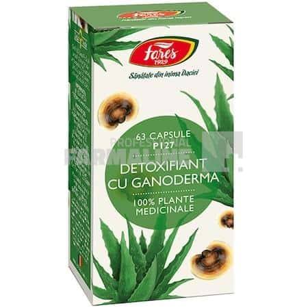Detoxifiant cu ganoderma 63 capsule
