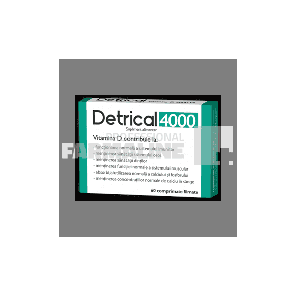 Detrical D3 4000 IU 60 comprimate filmate