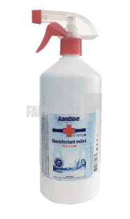 Dezinfectant maini 70% alcool - saniblu 1000 ml