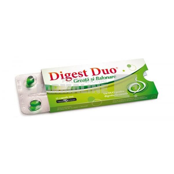 Digest Duo greata si balonare 15 capsule