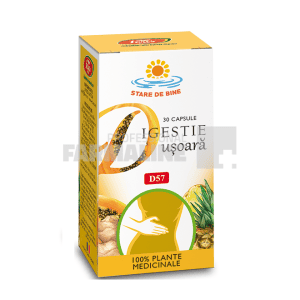 Digestie usoara D57 30 capsule