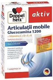 Doppelherz Aktiv Articulații mobile Glucozamina 1200 Vit. C+D+E+K 30 comprimate