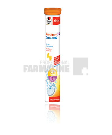 Doppelherz Aktiv Calciu+ D3 Osteo 1000 mg 15 comprimate efervescente 1 Doppelherz Aktiv Calciu+ D3 Osteo 1000 mg 15 comprimate efervescente