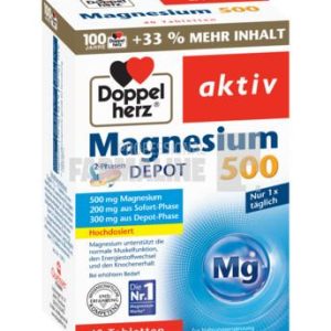 Doppelherz Aktiv Magneziu 500 mg 30 comprimate + 10 comprimate Cadou