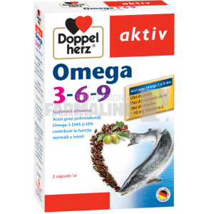 Doppelherz Aktiv Omega 3-6-9 + vitamina E 30 capsule