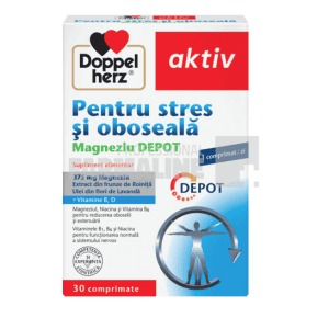 Doppelherz Stres si oboseala Magneziu 375 Depot 30 comprimate