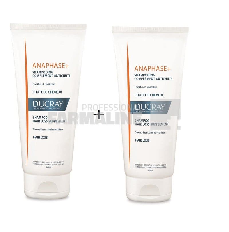 Ducray Anaphase+ Sampon anticadere fortifiant si revitalizant 200 ml 1+1 50% din al II-lea 1 Ducray Anaphase+ Sampon anticadere fortifiant si revitalizant 200 ml 1+1 50% din al II-lea