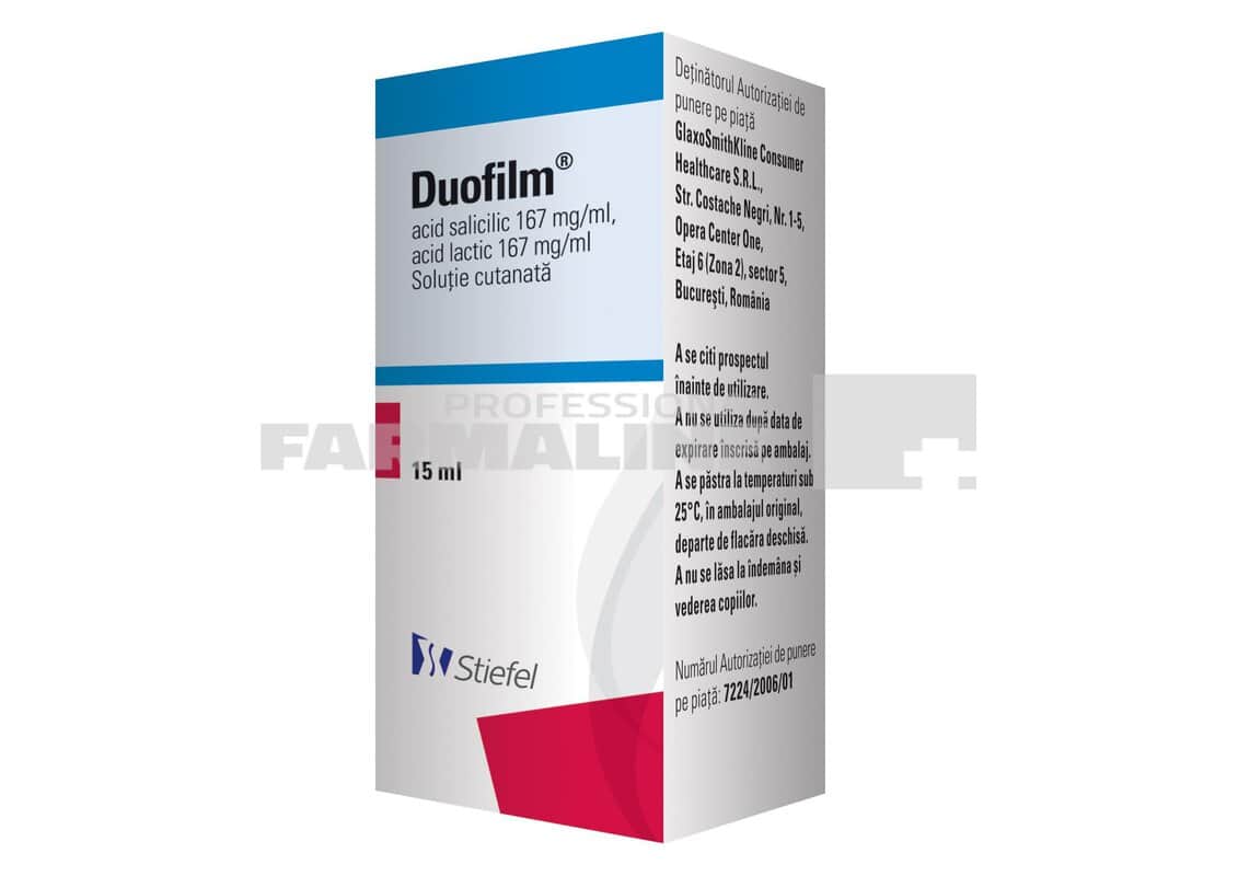 Duofilm Solutie cutanata 15 ml 1 Duofilm Solutie cutanata 15 ml