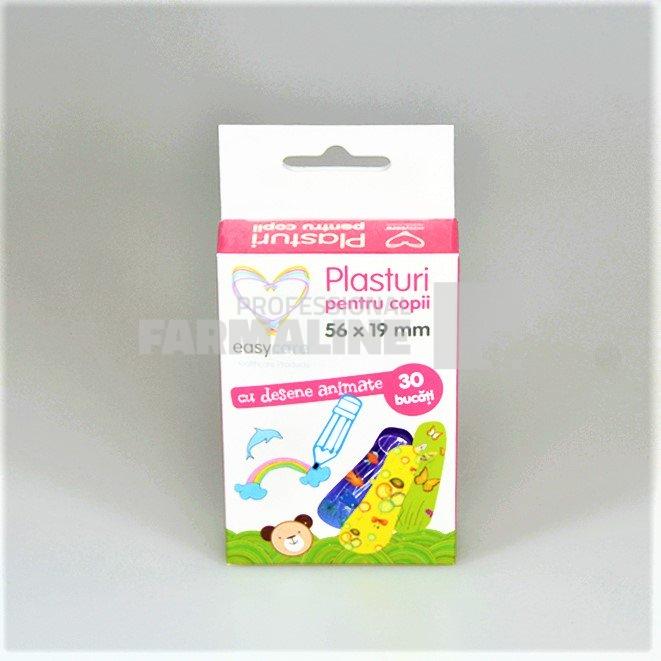Easy Care Plasturi copii cu desene 56 mm x 19 mm 30 bucati