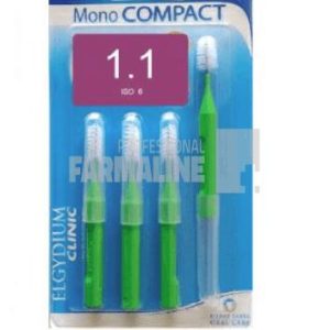 Elgydium Clinic Periute interdentare Monocompact Green 4 bucati