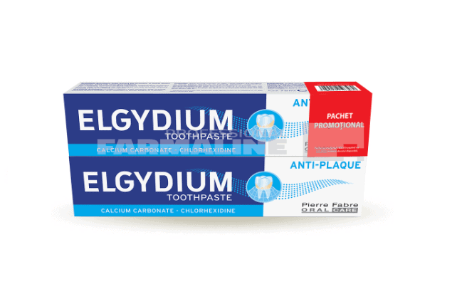 Elgydium Pachet Pasta de dinti antiplaca 75 ml 2 pachete 1 Elgydium Pachet Pasta de dinti antiplaca 75 ml 2 pachete
