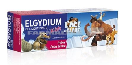 Elgydium pasta de dinti pentru copii cu aroma de capsuni Ice Age 3 - 6 ani