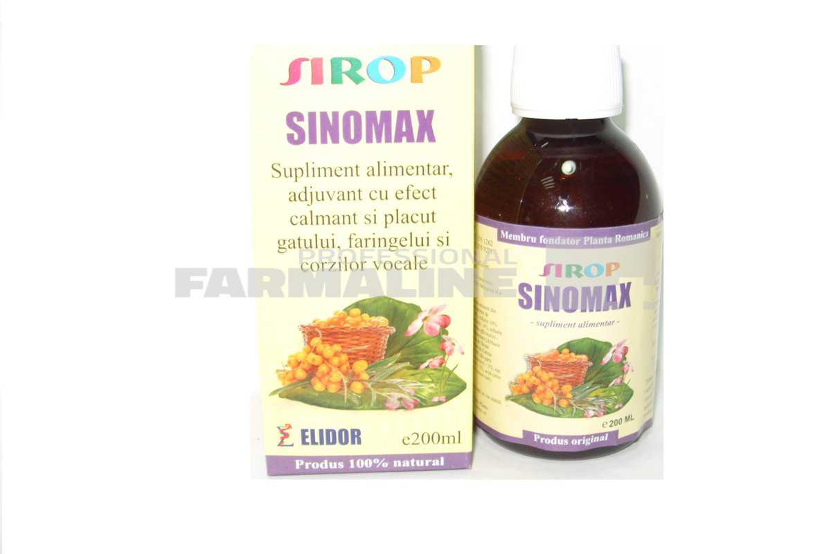 Elidor Sinomax Sirop 200 ml 1 Elidor Sinomax Sirop 200 ml