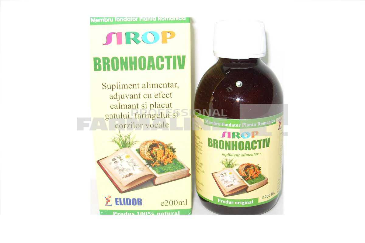 Elidor Sirop Bronhoactiv 200 ml 1 Elidor Sirop Bronhoactiv 200 ml