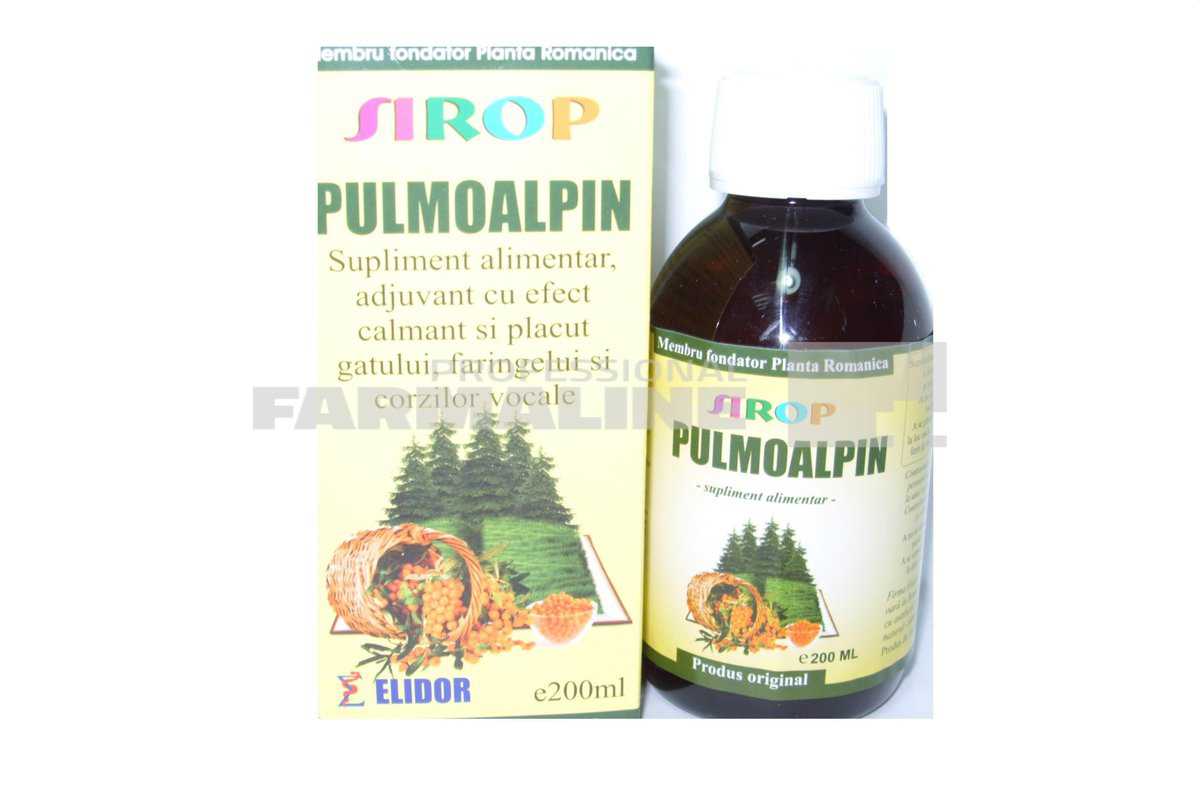 Elidor Sirop Pulmoalpin 200 ml 1 Elidor Sirop Pulmoalpin 200 ml