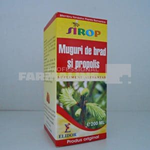 Elidor Sirop patlagina muguri de brad si propolis 200 ml
