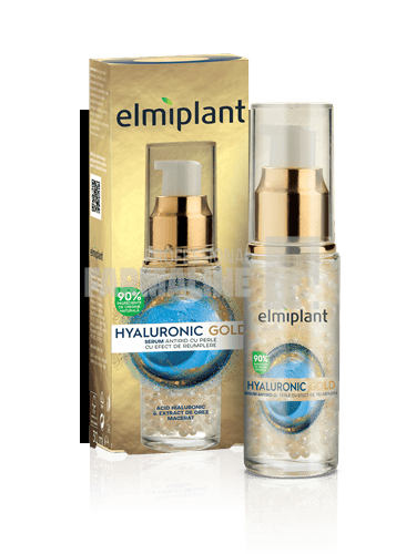 Elmiplant Hyaluronic Gold Serum pentru fata cu efect de umplere 30ml 1 Elmiplant Hyaluronic Gold Serum pentru fata cu efect de umplere 30ml