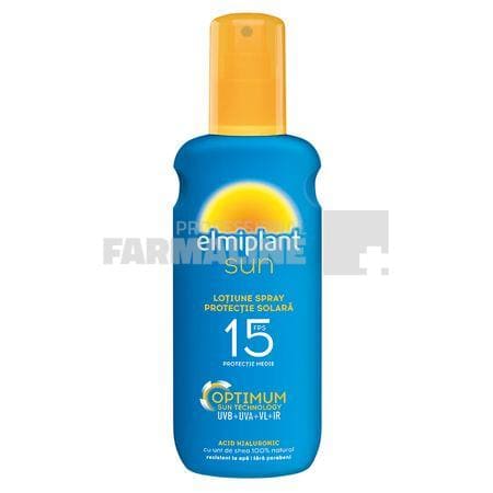 Elmiplant Sun Lotiune Spray protectie solara SPF15 200 ml