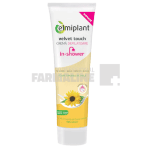 Elmiplat Velvet Touch Crema depilatoare sub dus cu ulei de floarea soarelui piele normala 150 ml