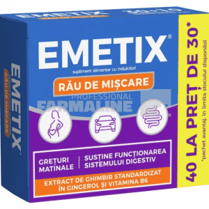Emetix 40 comprimate la pret de 30 comprimate