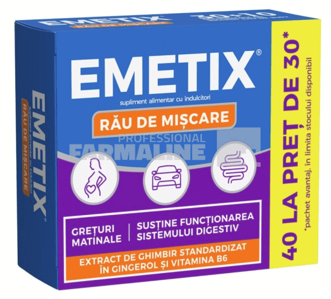 Emetix 40 comprimate la pret de 30 comprimate 1 Emetix 40 comprimate la pret de 30 comprimate