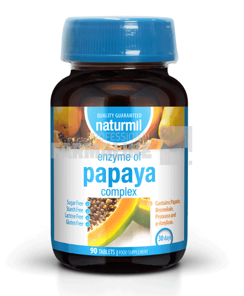 Enzymes Papaya Complex 90 tablete 1 Enzymes Papaya Complex 90 tablete